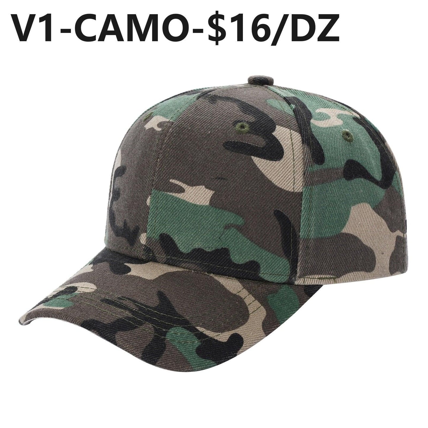 V1 KIDS - Solid Velcro Baseball Cap - Waycap INC