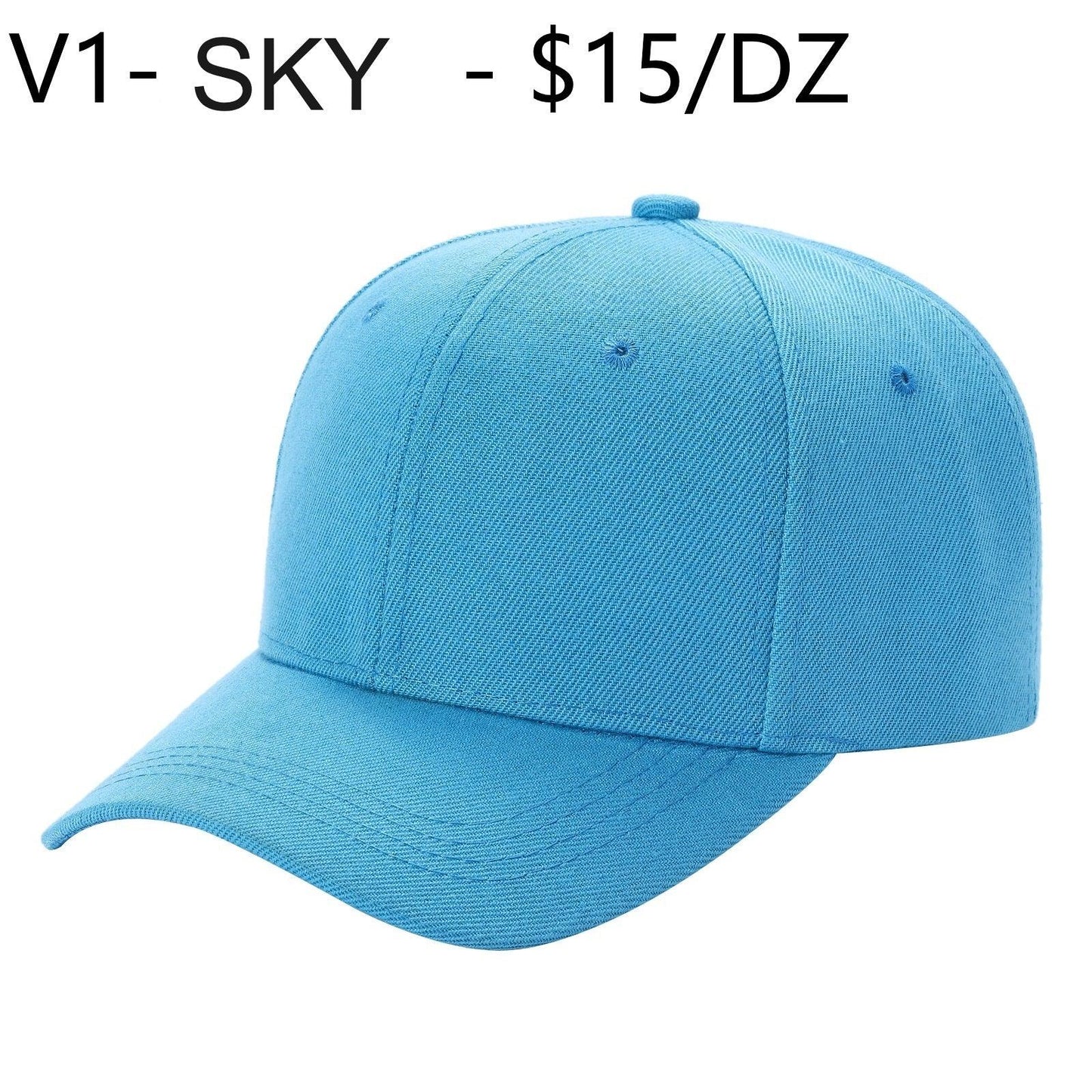 V1 KIDS - Solid Velcro Baseball Cap - Waycap INC