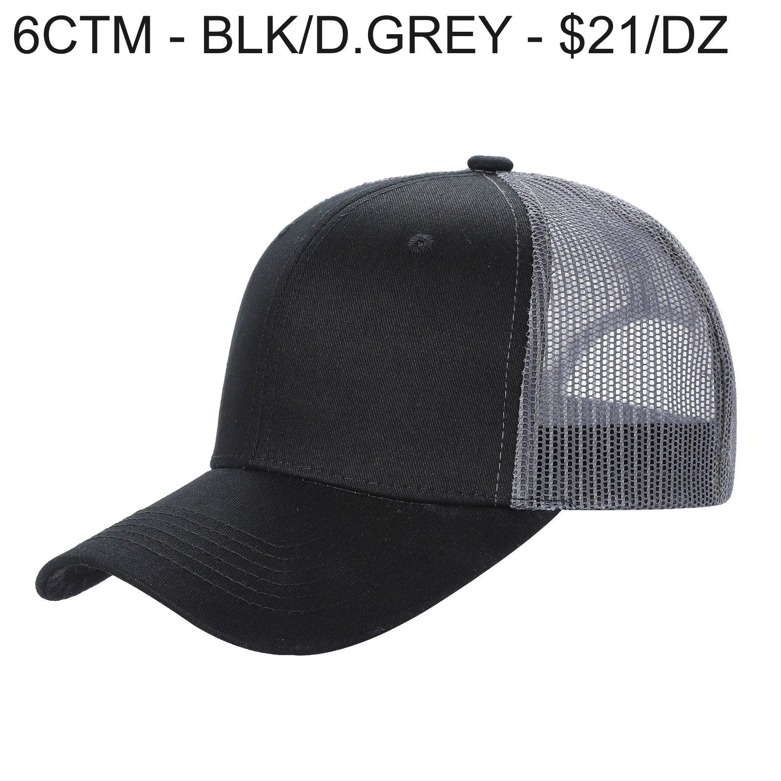 6CTM - 6 Panel Curve Trucker Mesh 2-Tone Hat