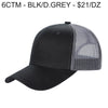 6CTM - 6 Panel Curve Trucker Mesh 2-Tone Hat