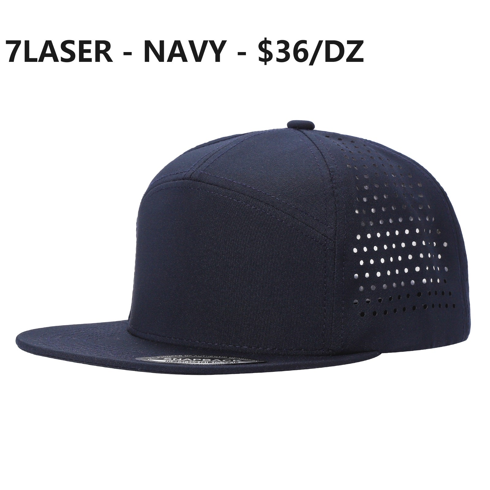 LASER VENTED HAT - 7 PANEL