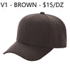 V1 KIDS - Solid Velcro Baseball Cap - Waycap INC