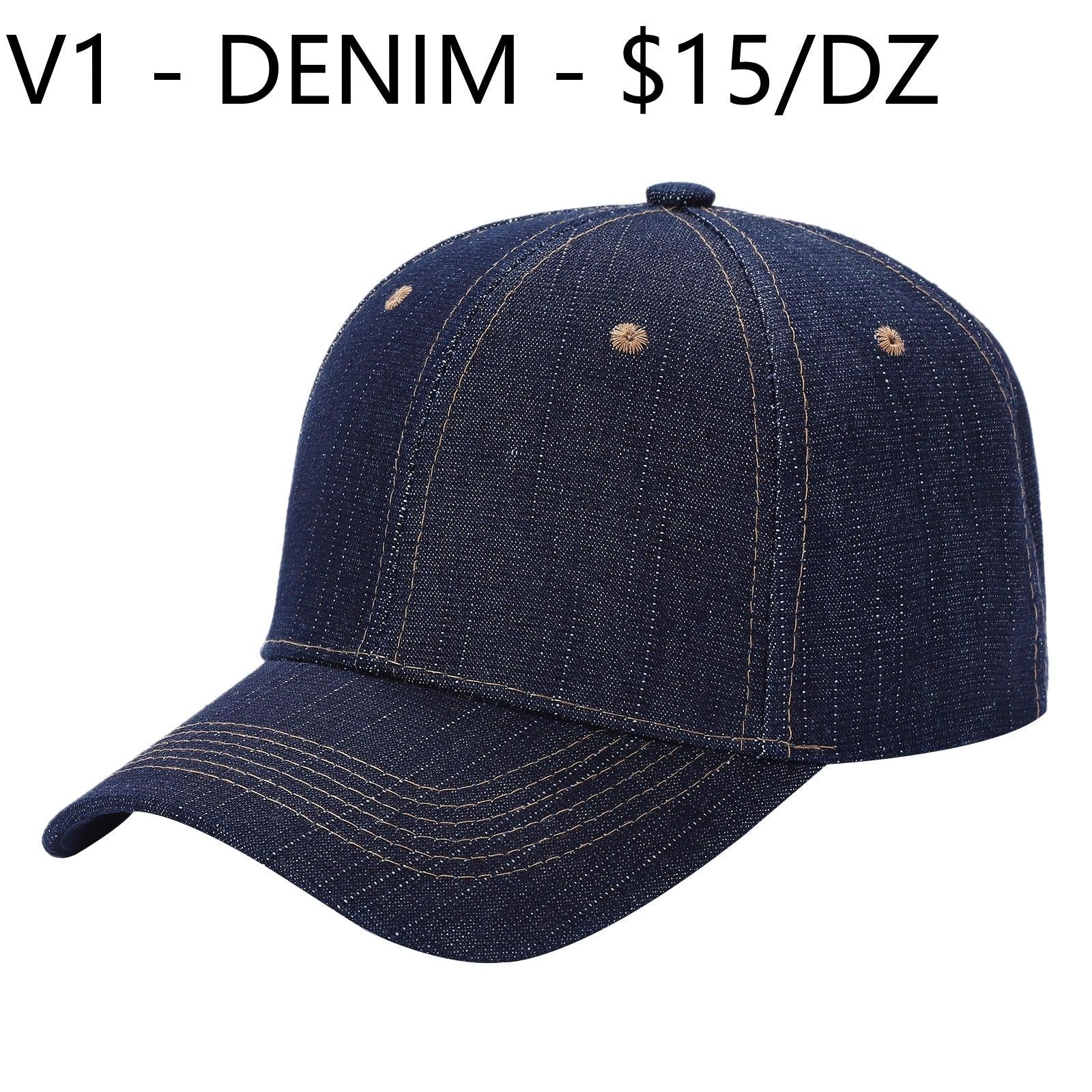 V1 - Solid Velcro Baseball Cap