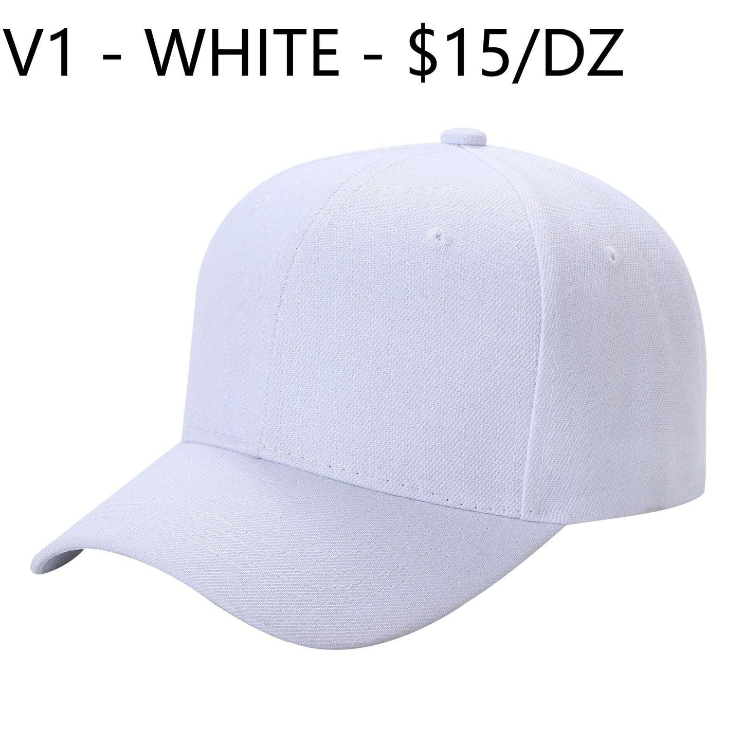V1 - Solid Velcro Baseball Cap