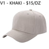 V1 - Solid Velcro Baseball Cap
