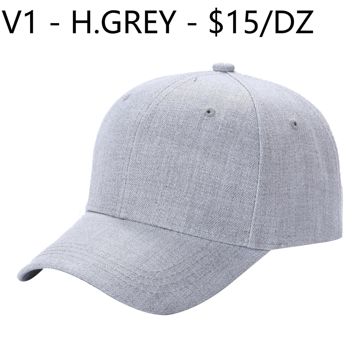 V1 - Solid Velcro Baseball Cap