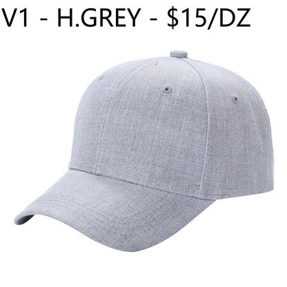 V1 - Solid Velcro Baseball Cap