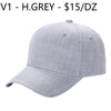 V1 - Solid Velcro Baseball Cap