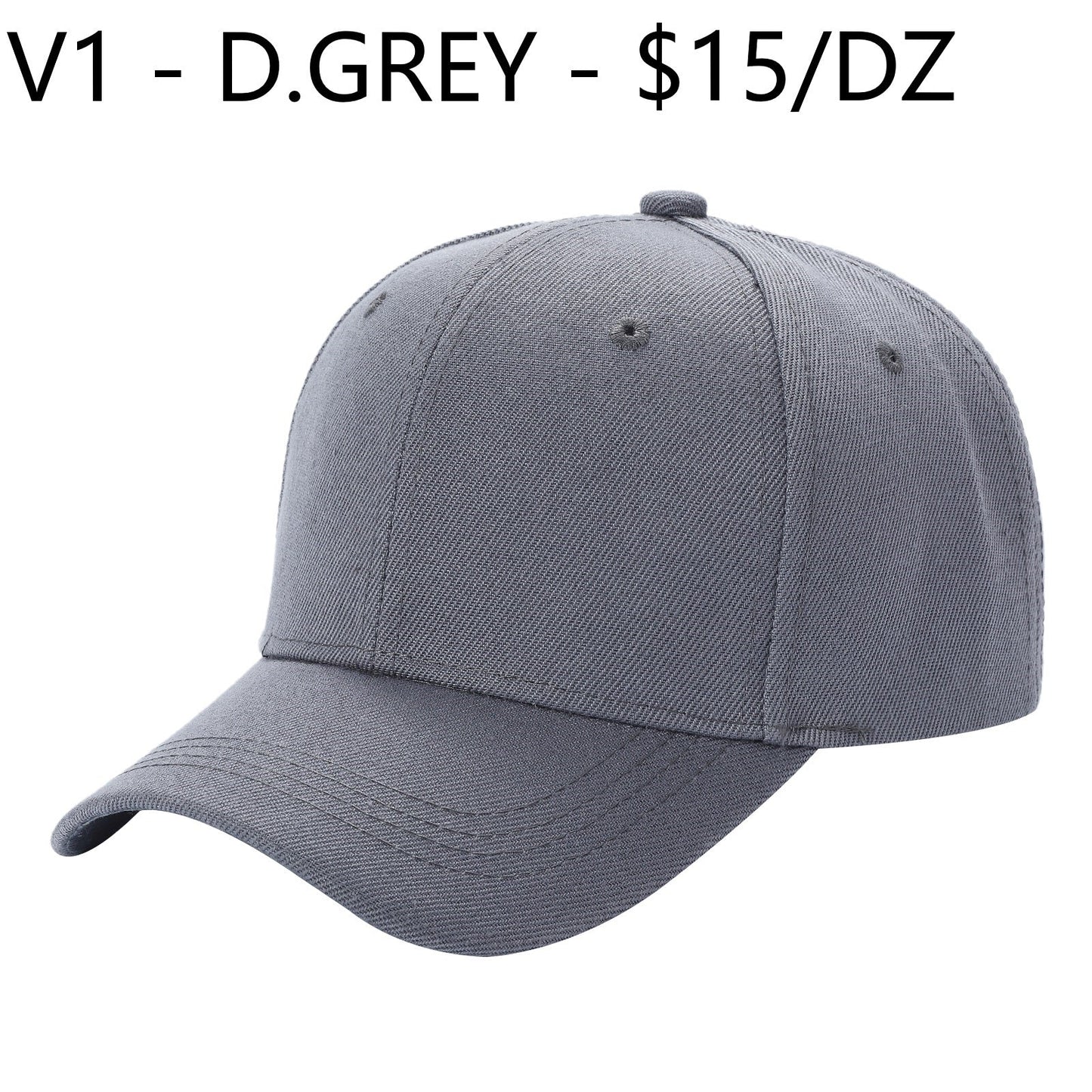 V1 - Solid Velcro Baseball Cap