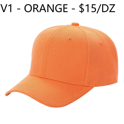 V1 - Solid Velcro Baseball Cap