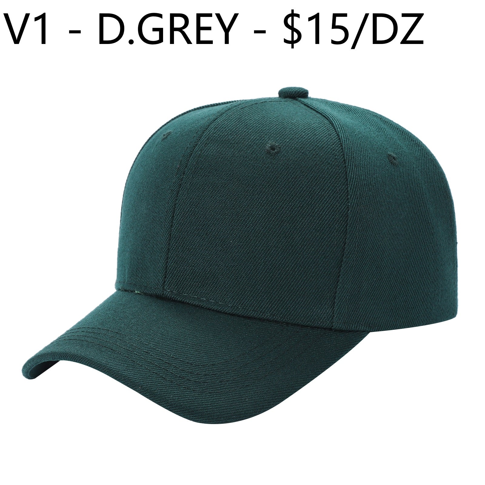 V1 - Solid Velcro Baseball Cap