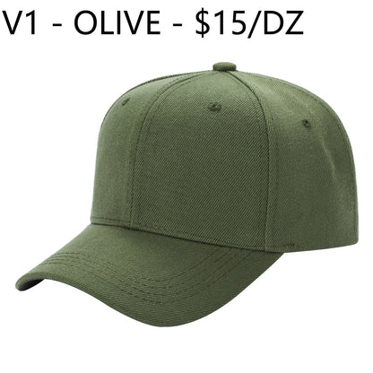 V1 - Solid Velcro Baseball Cap