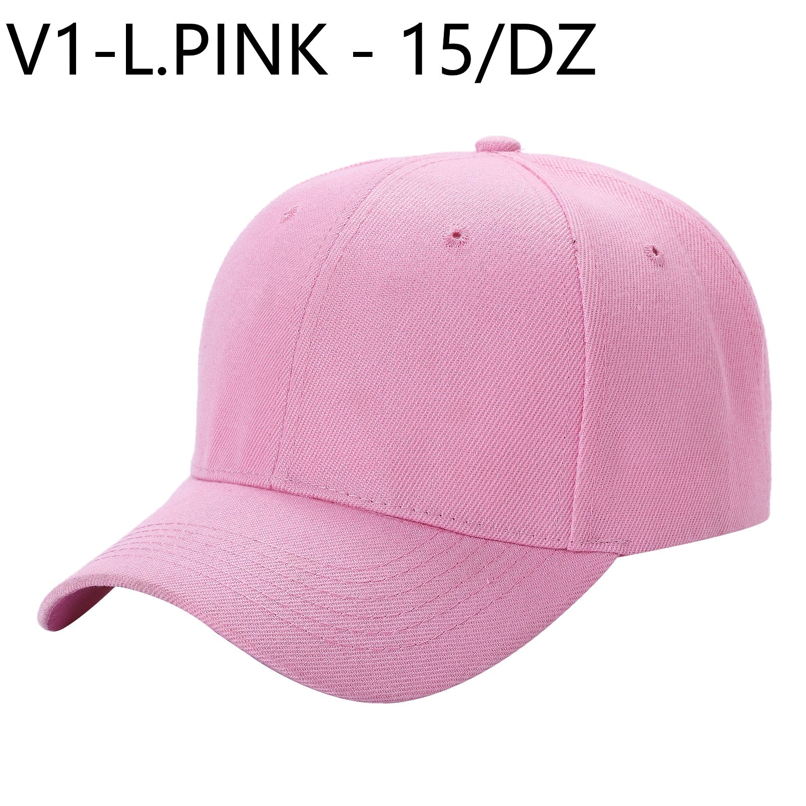 V1 - Solid Velcro Baseball Cap