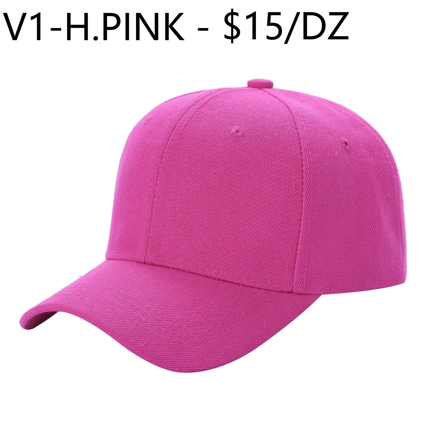 V1 - Solid Velcro Baseball Cap