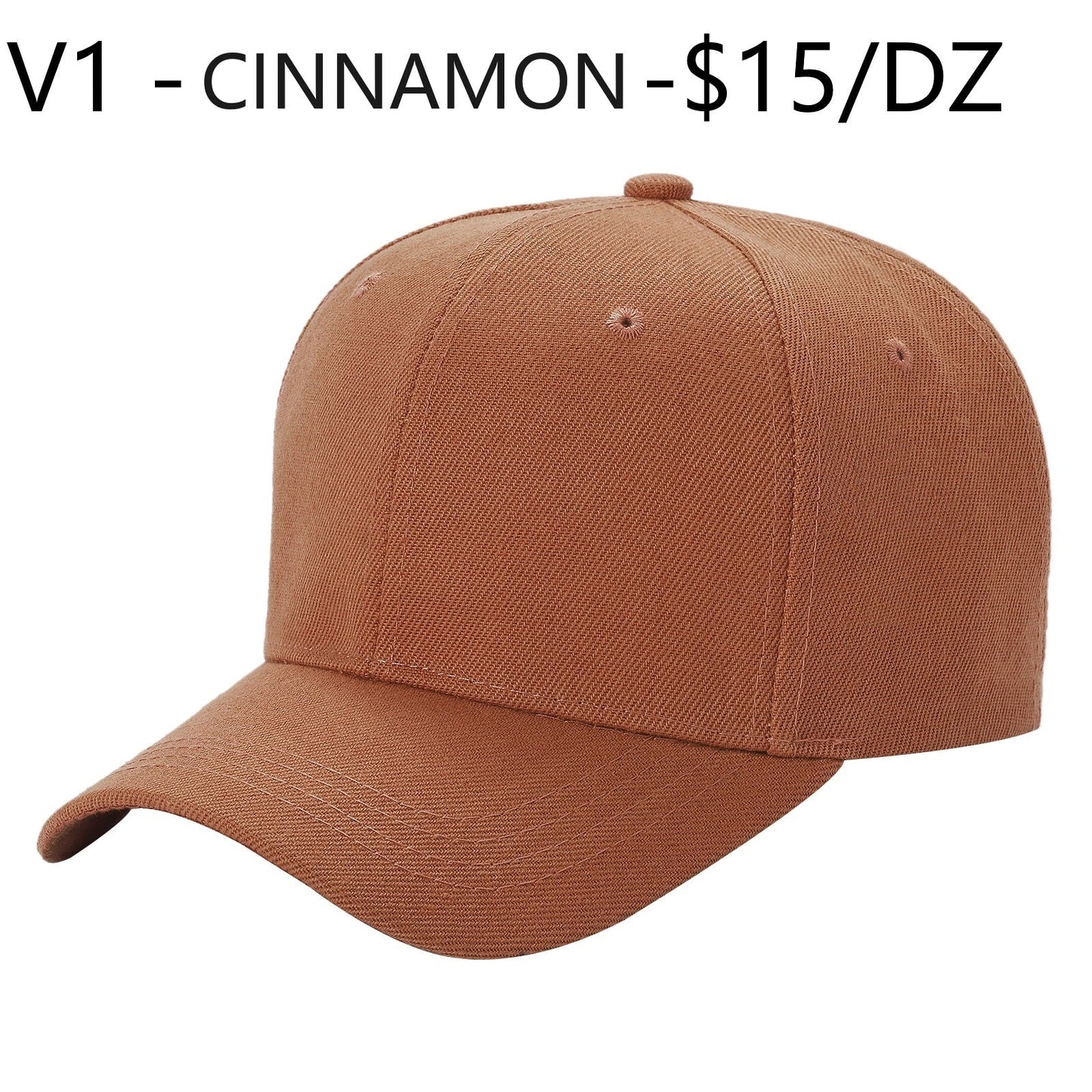 V1 - Solid Velcro Baseball Cap