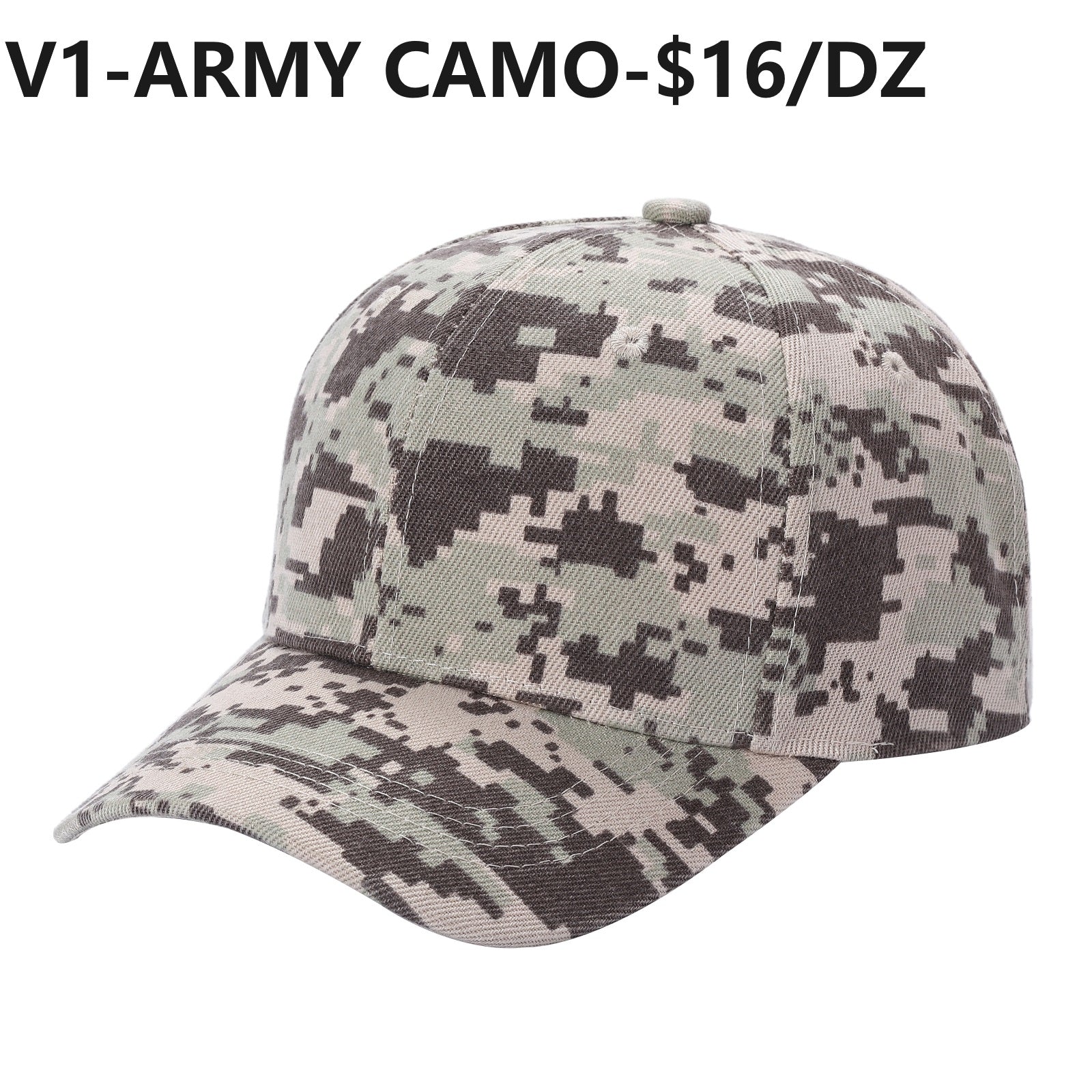 V1 - Solid Velcro Baseball Cap